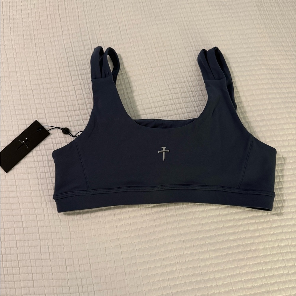 Three Nails Navy Sports Bra